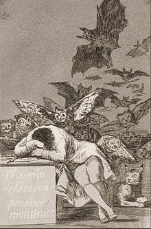 El sueño de la razón produce monstruos - Goya - 1799